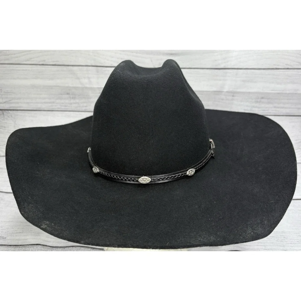 Master Hatters Of Texas MHT Casino Western Cowboy Hat  6 7/8 Black 3X Beaver